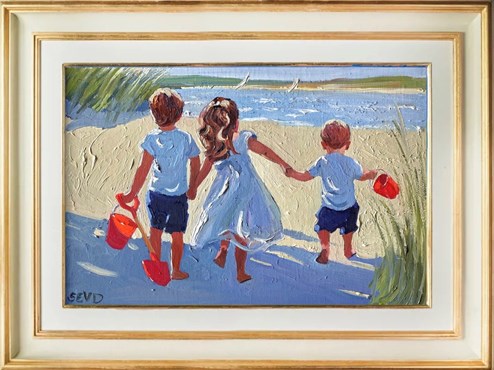 Lasting Friendships by Sherree Valentine Daines - Framed Original Painting on Canvas